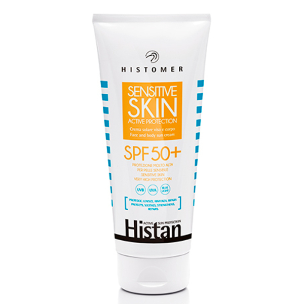 Солнцезащитный крем SPF 50+ для чувствительной кожи лица и тела Histan HISTOMER (Хистомер) 200 мл