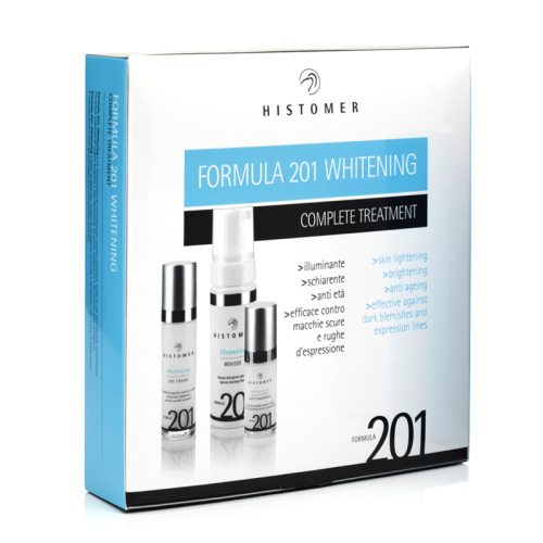 Набор Осветляющий для лица Комплексный уход Whitening Formula 201 (мусс дневной крем ночная сыворотк