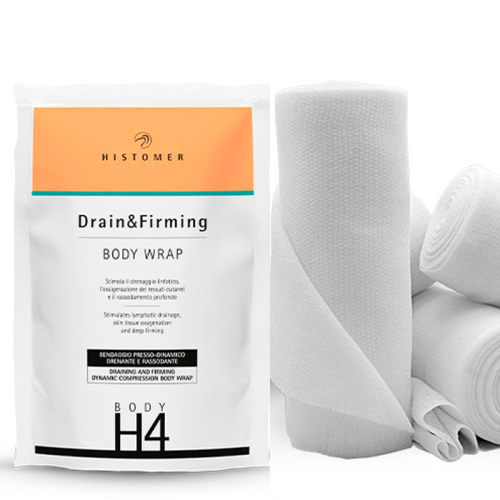 Бандаж (бинты для обертывания) укрепляющий лимфодренажный H4 Drain Firming Body Wrap HISTOMER (Хисто